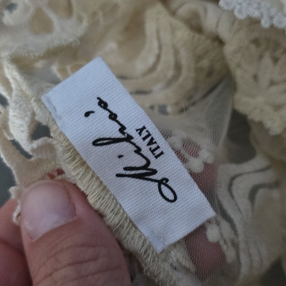 NWT Chic Cream Lace Swim Coverup - Picture 2 of 10